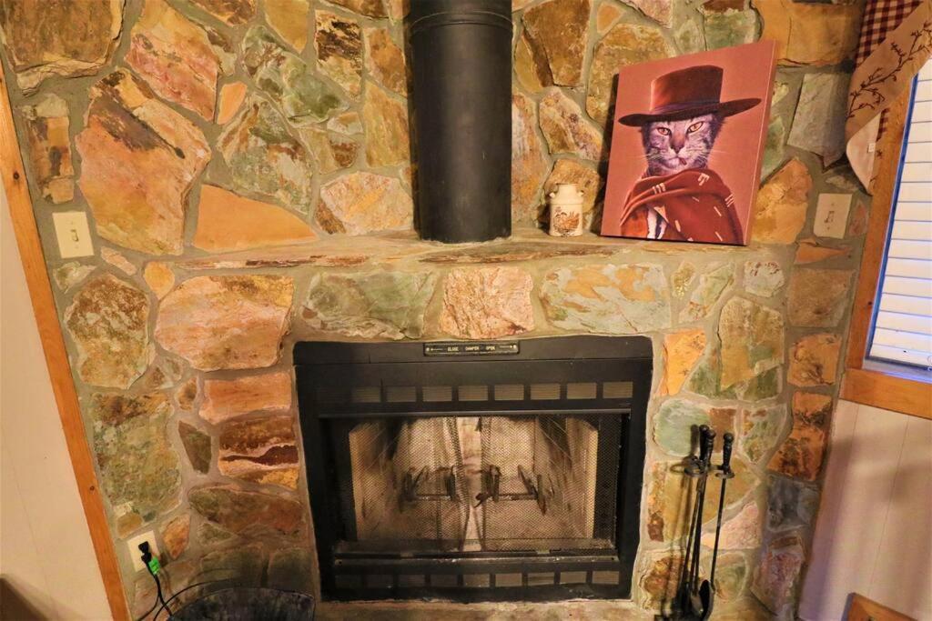Amazing Cabin Fireplace And Stream #11 Helen Dış mekan fotoğraf
